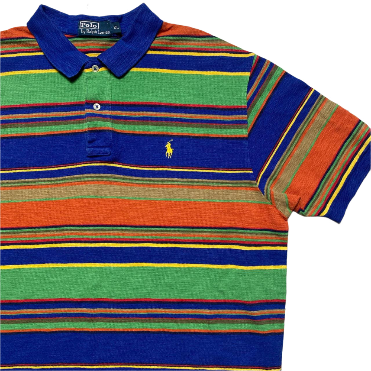 Polo Ralph Lauren Striped Multi Colour Polo Shirt (XL)