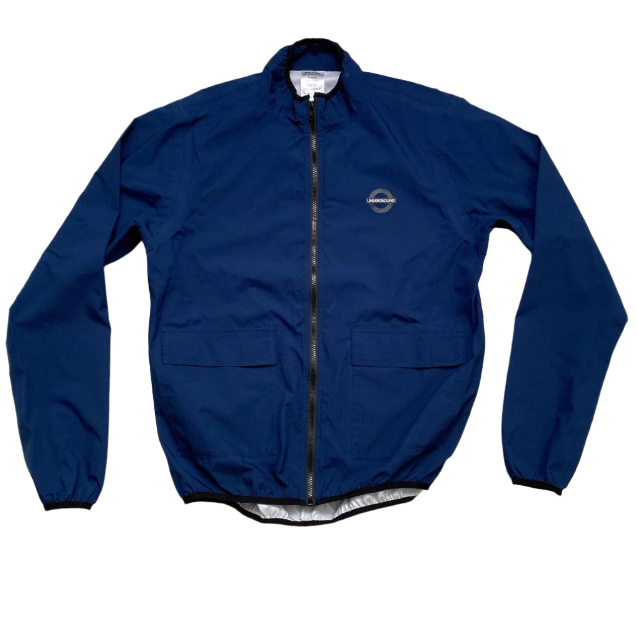 Navy Lightweight Windbreaker Shell Jacket (M)