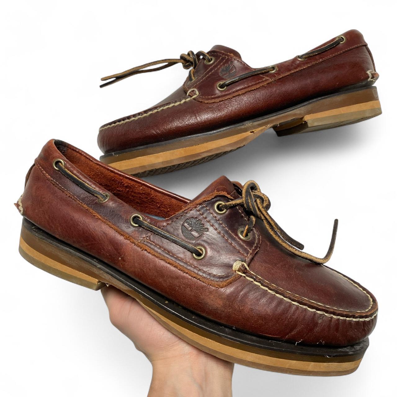 Timberland Brown Leather Boat Shoes