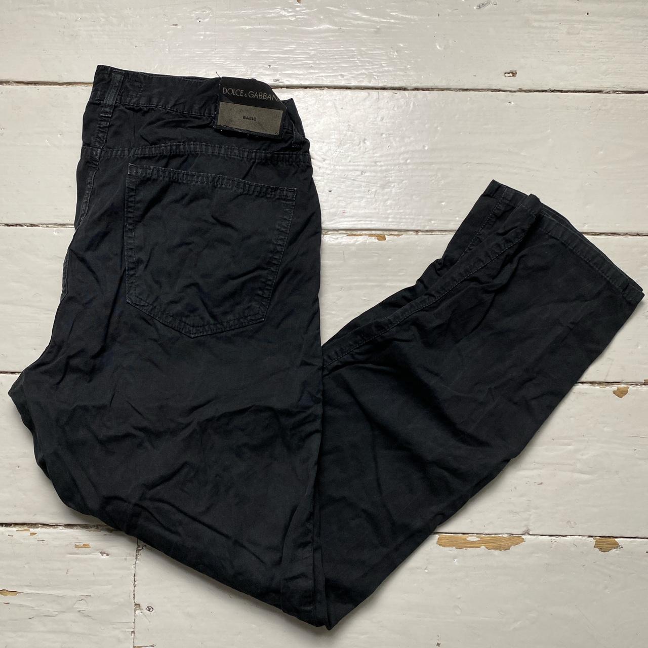 Dolce and Gabbana Vintage Basic Black Trousers Jeans