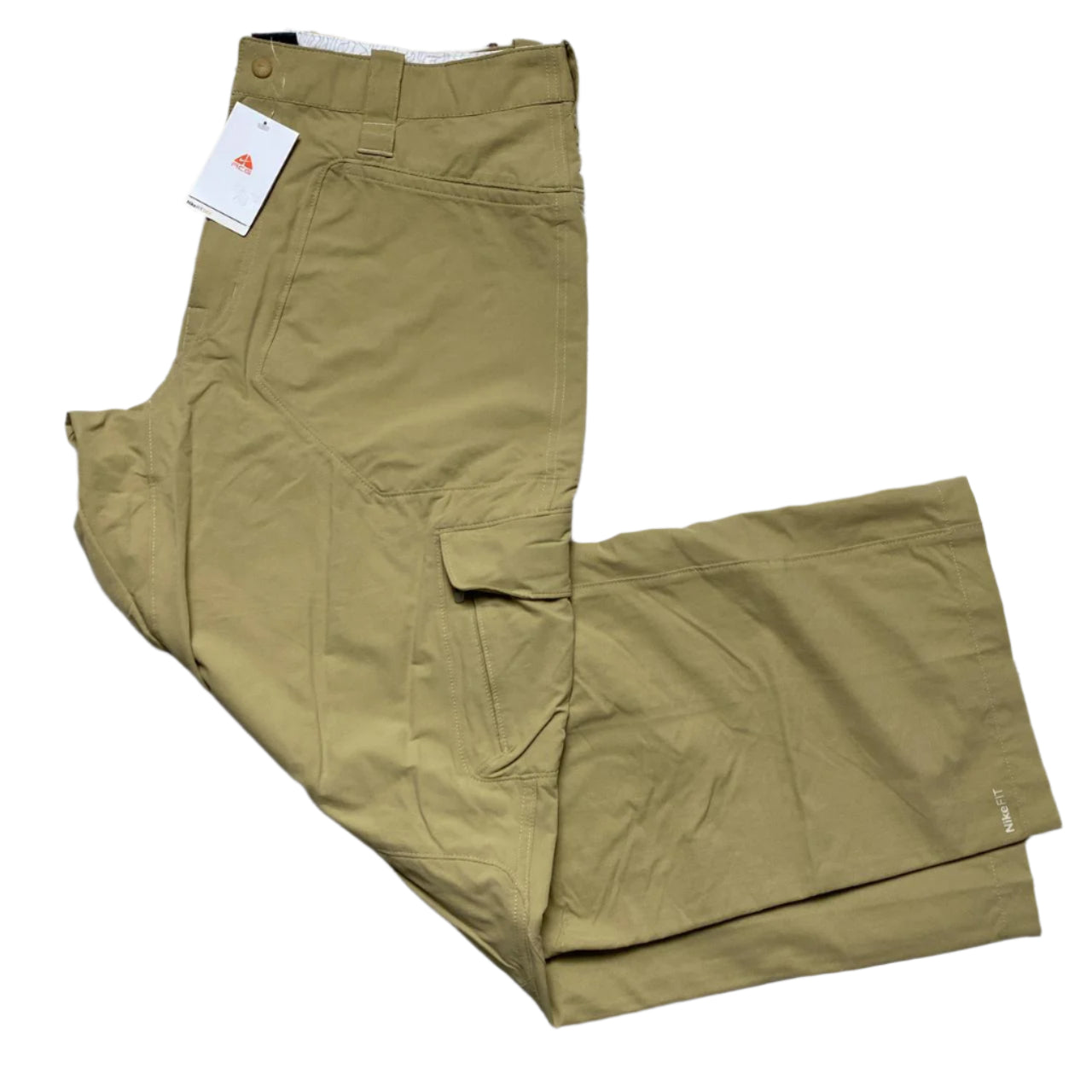 Nike ACG Vintage Y2K Cream Khaki Cargo Trousers (36W)