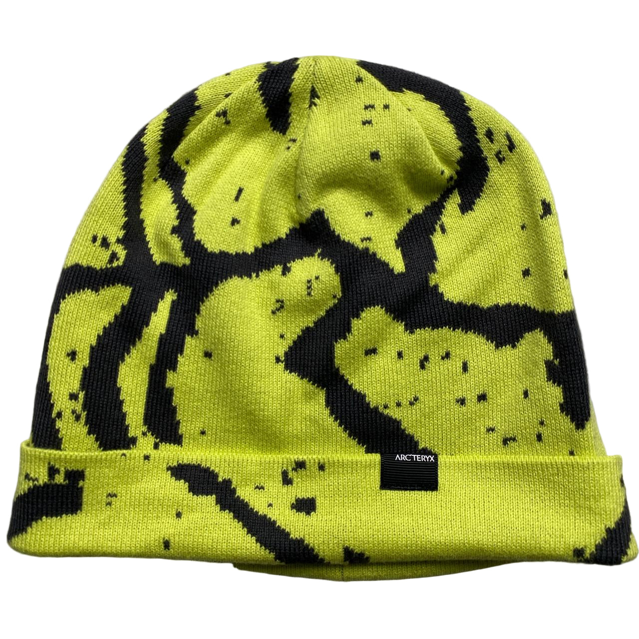 ArcTeryx Neon Yellow and Grey Beanie Hat