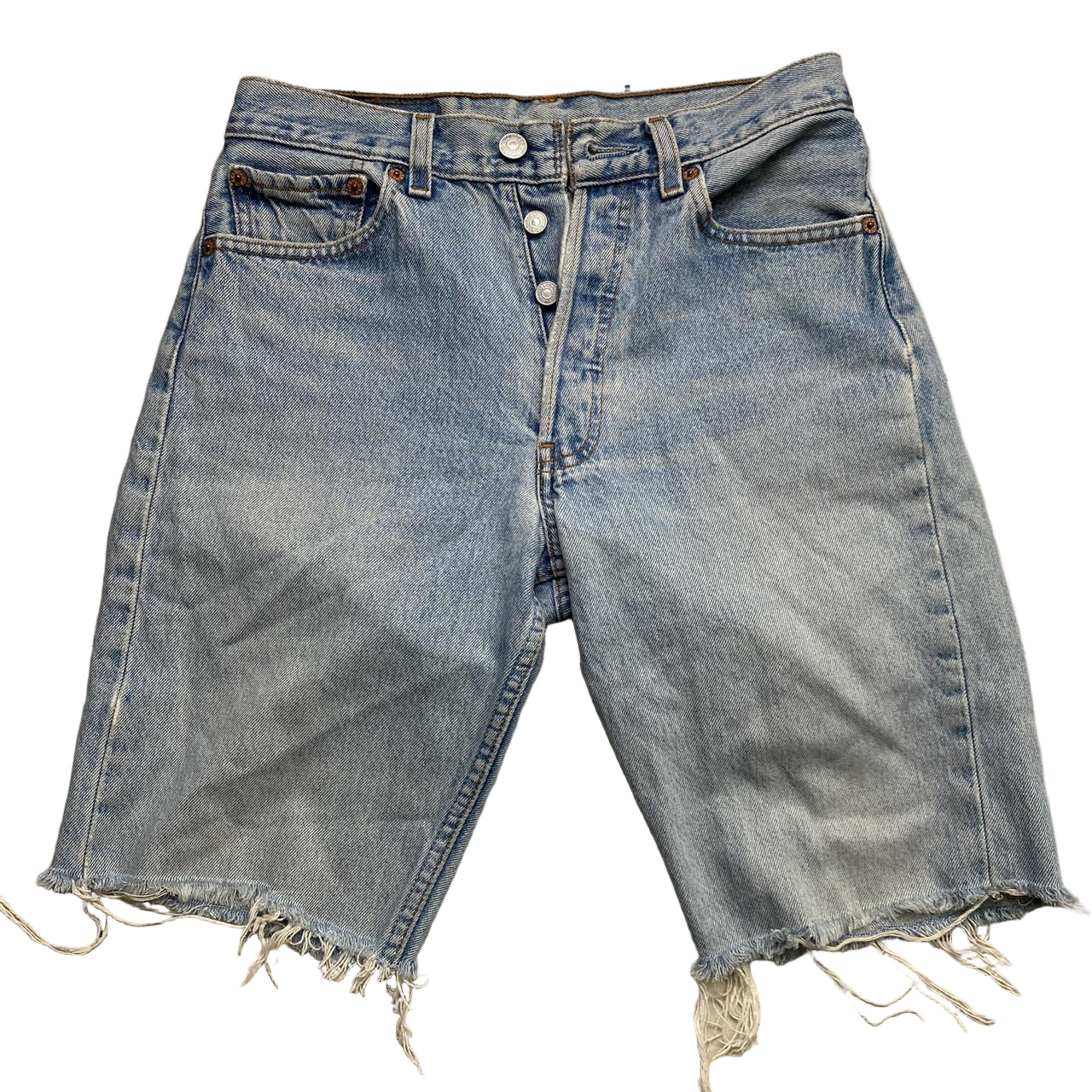 Levis 501 Vintage Jorts Light Blue Cut Down Jean Shorts (28W)