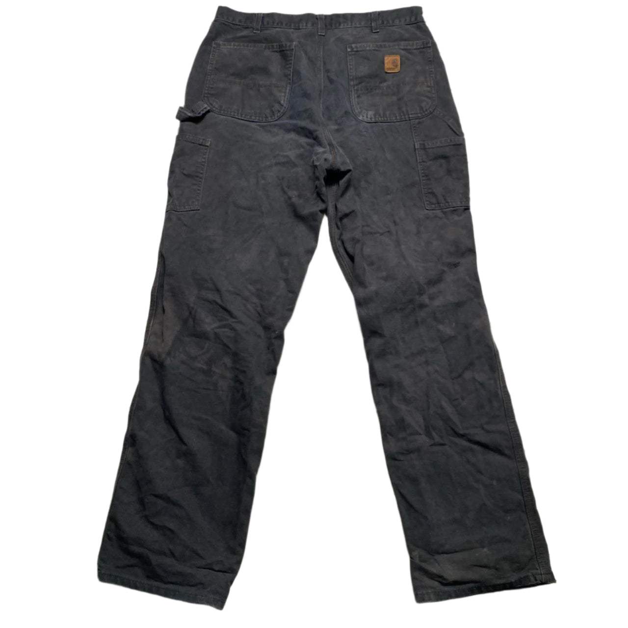Carhartt Cargo Workwear Carpenter Black Trousers Jeans (35W)