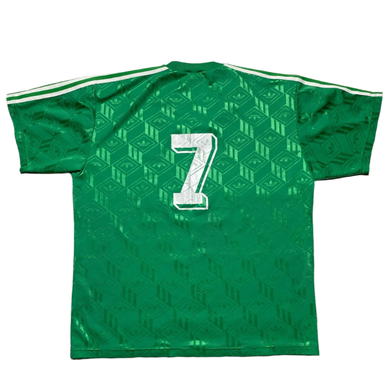 Adidas Sweden Hooks Idrottsforening 80βs Green and White Football Jersey (XL)
