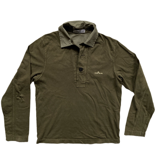 Stone Island Green Polo (S)