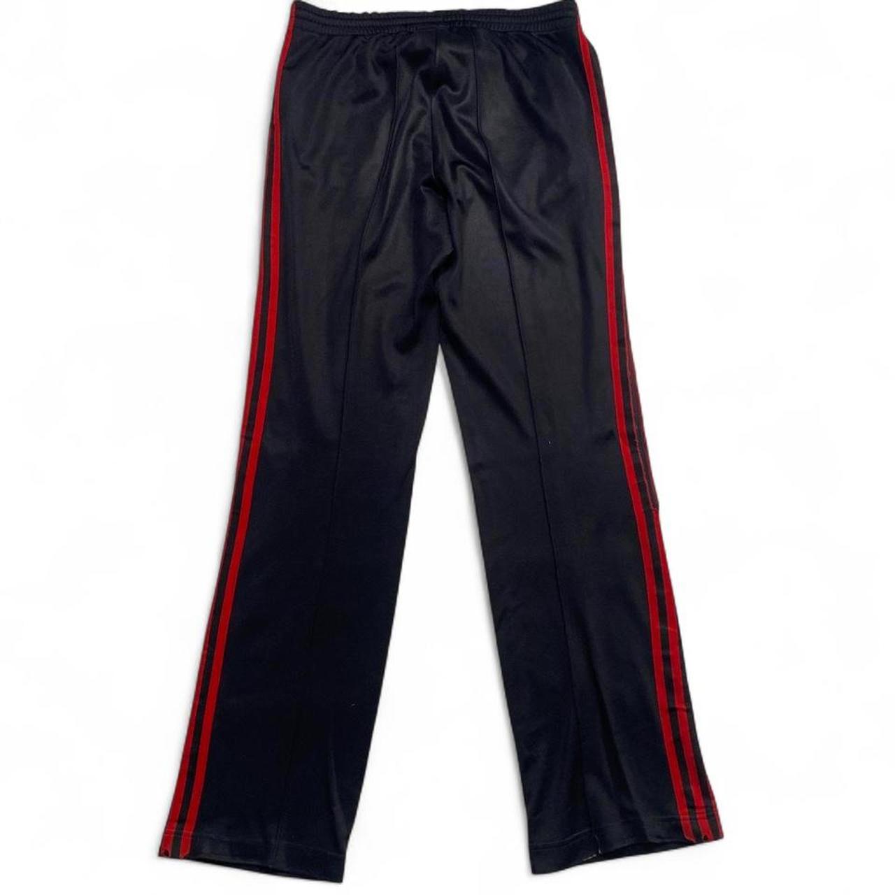 Adidas Originals Black and Red Tracksuit Bottoms (M)