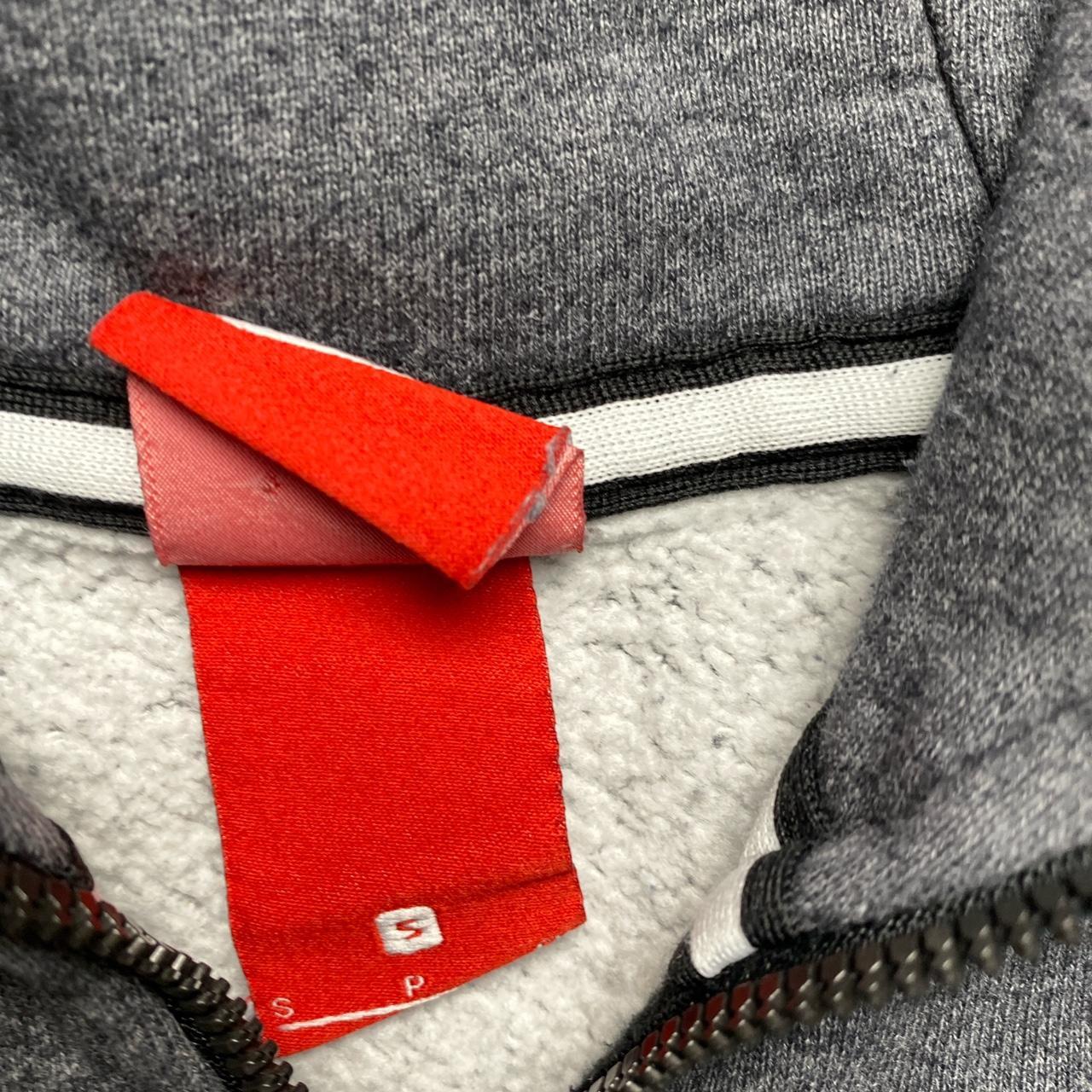Nike Box Log Grey Black and White Swoosh Hoodie (S)
