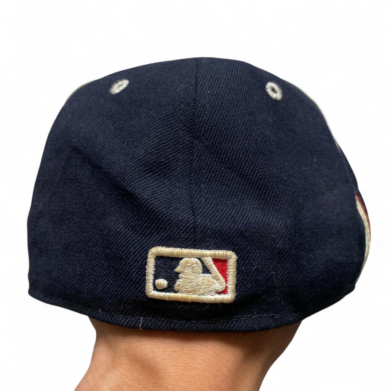 Atlanta Braves New Era Navy White and Red Fitted Cap