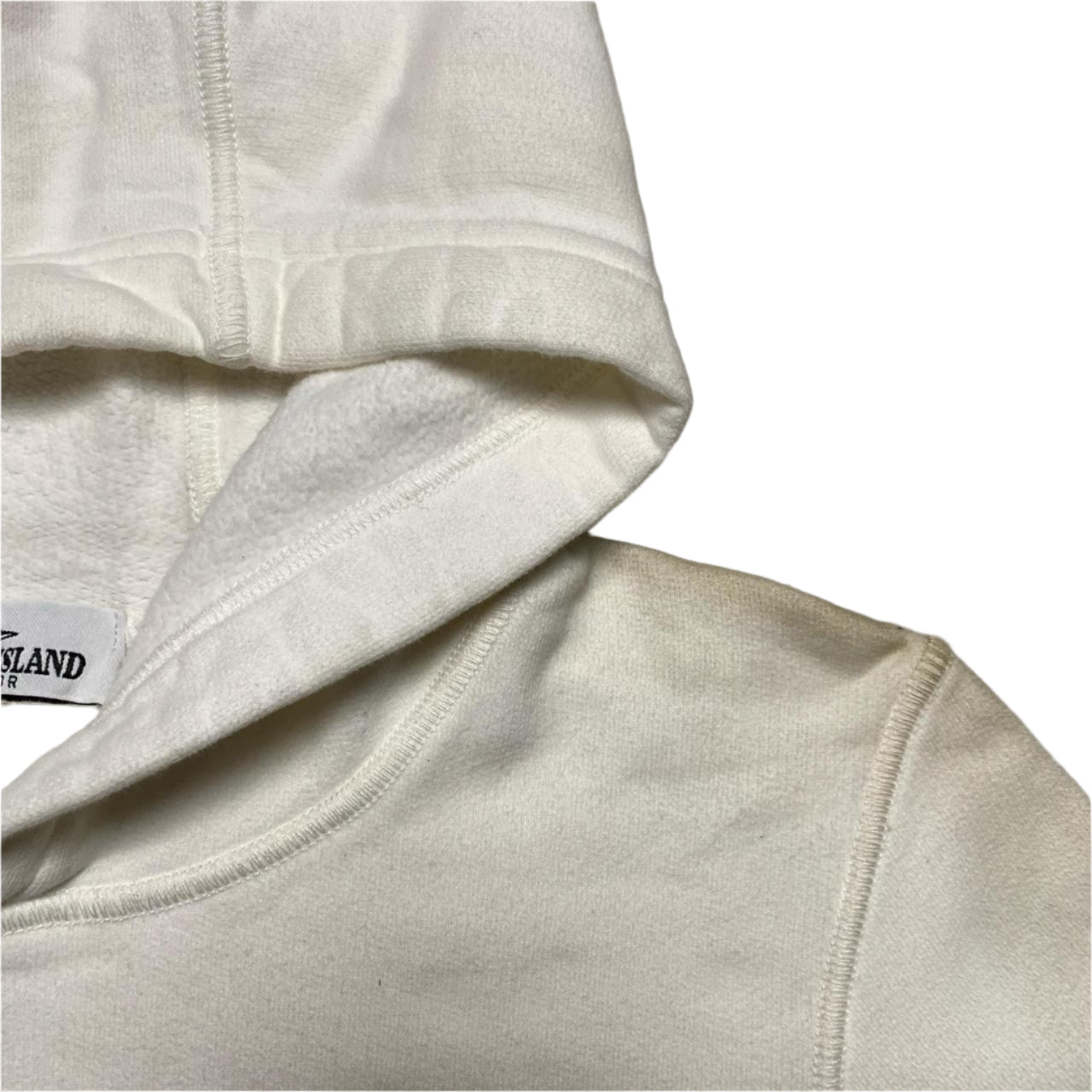 Stone Island Junior White Hoodie (Kids)