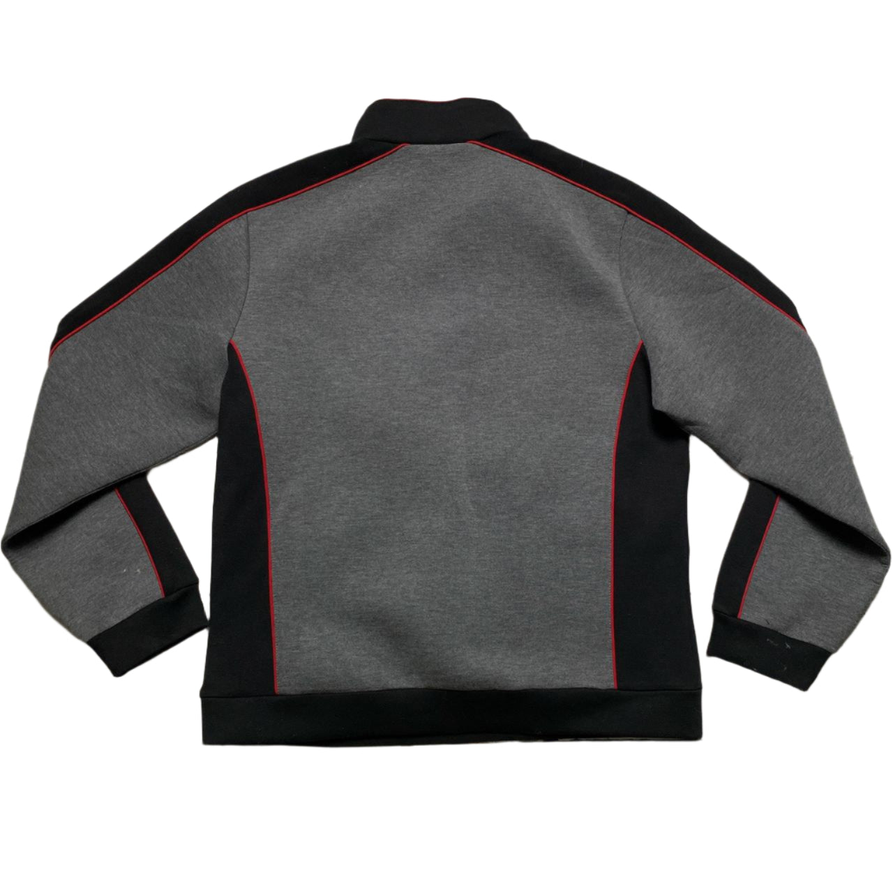 Daily Paper Grey Black and Red Quarter Zip Jumper (L)