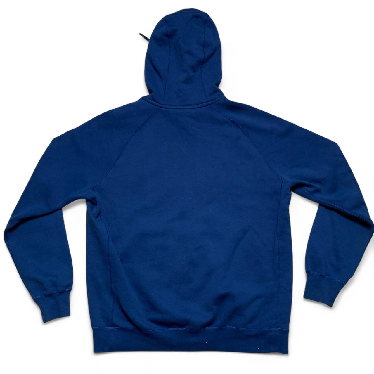 Nike Air Navy Blue and White Swoosh Hoodie (L)
