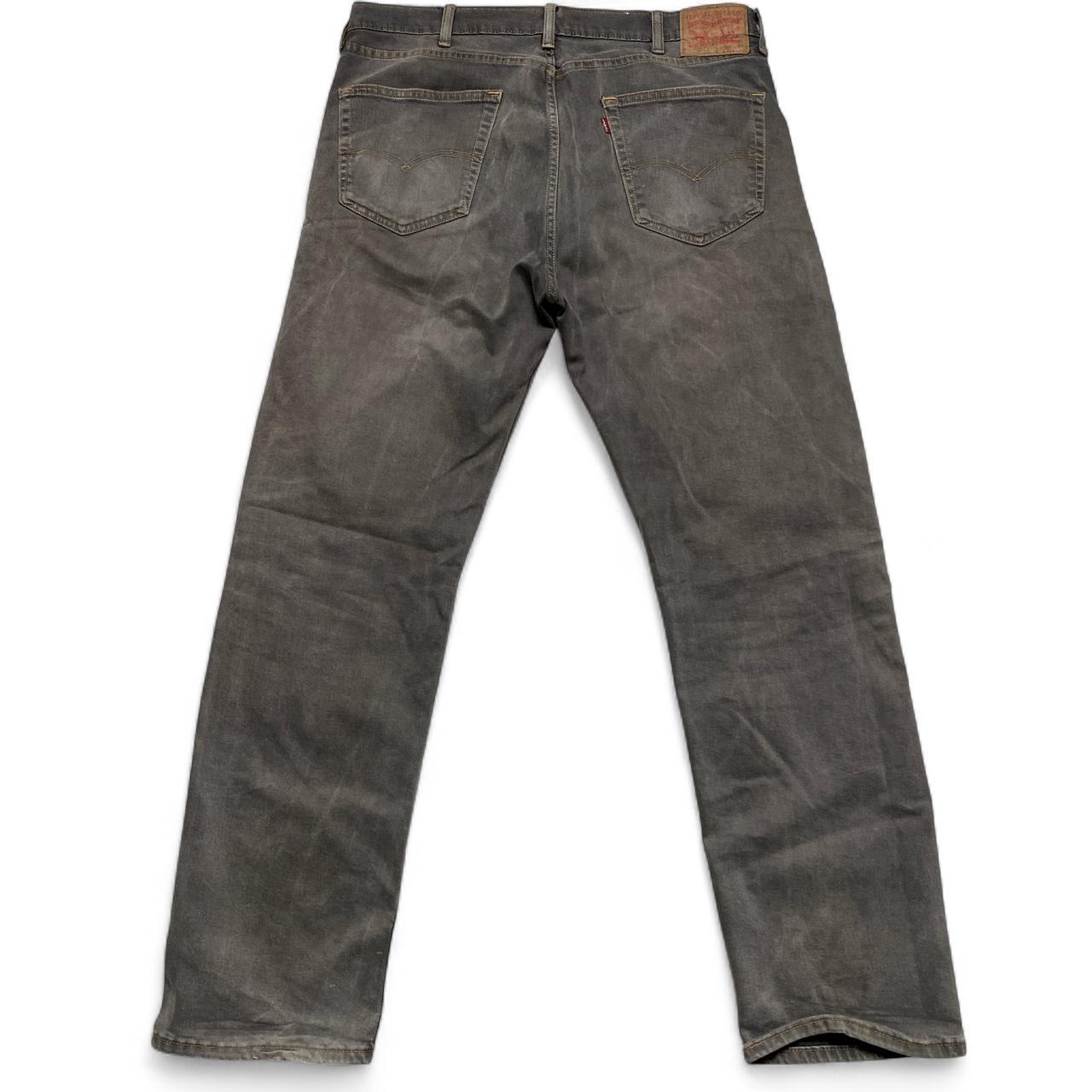 Levis 505 Vintage Distressed Grey Brown Shade Jeans