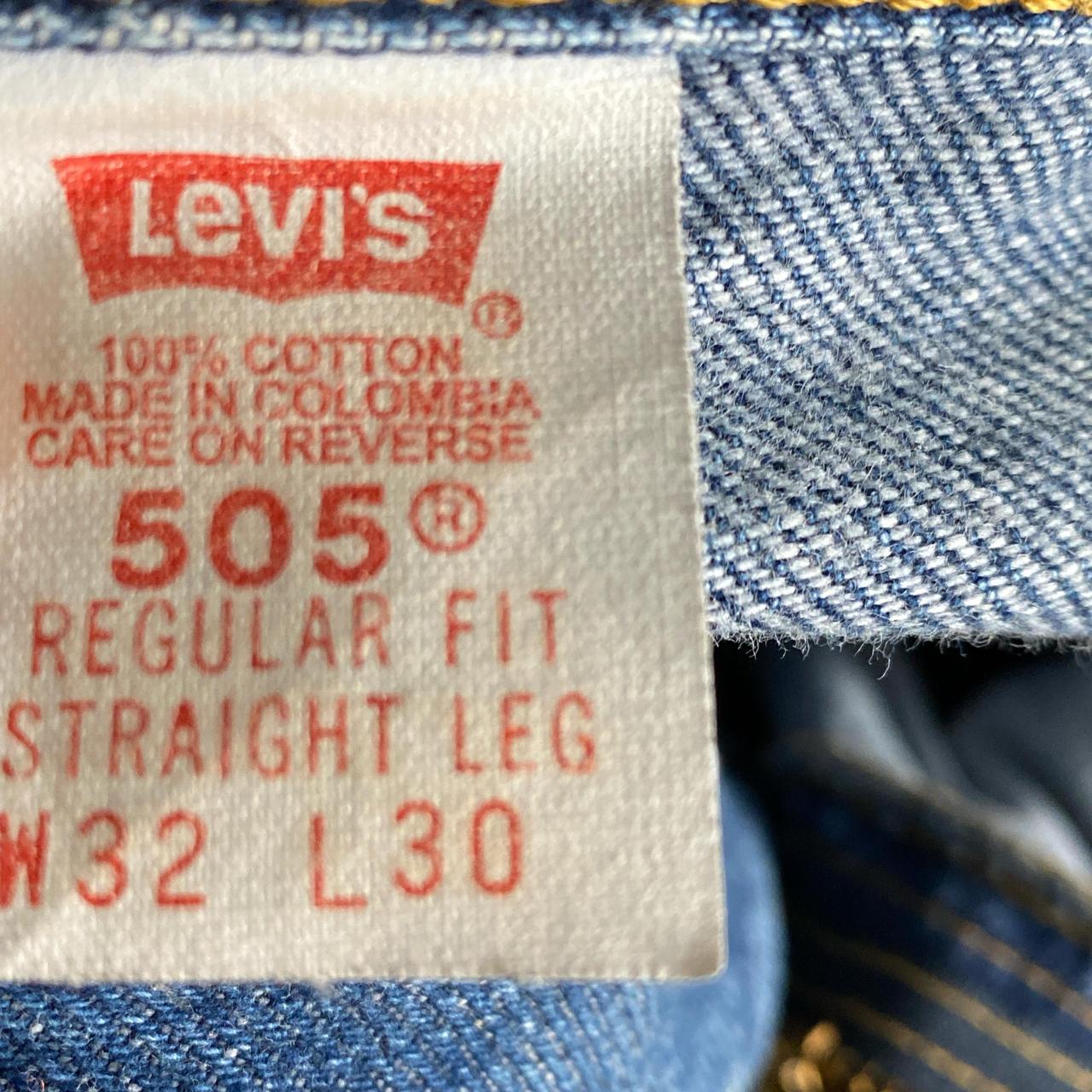 Levis Vintage 505 Navy Baggy Jeans (32W)