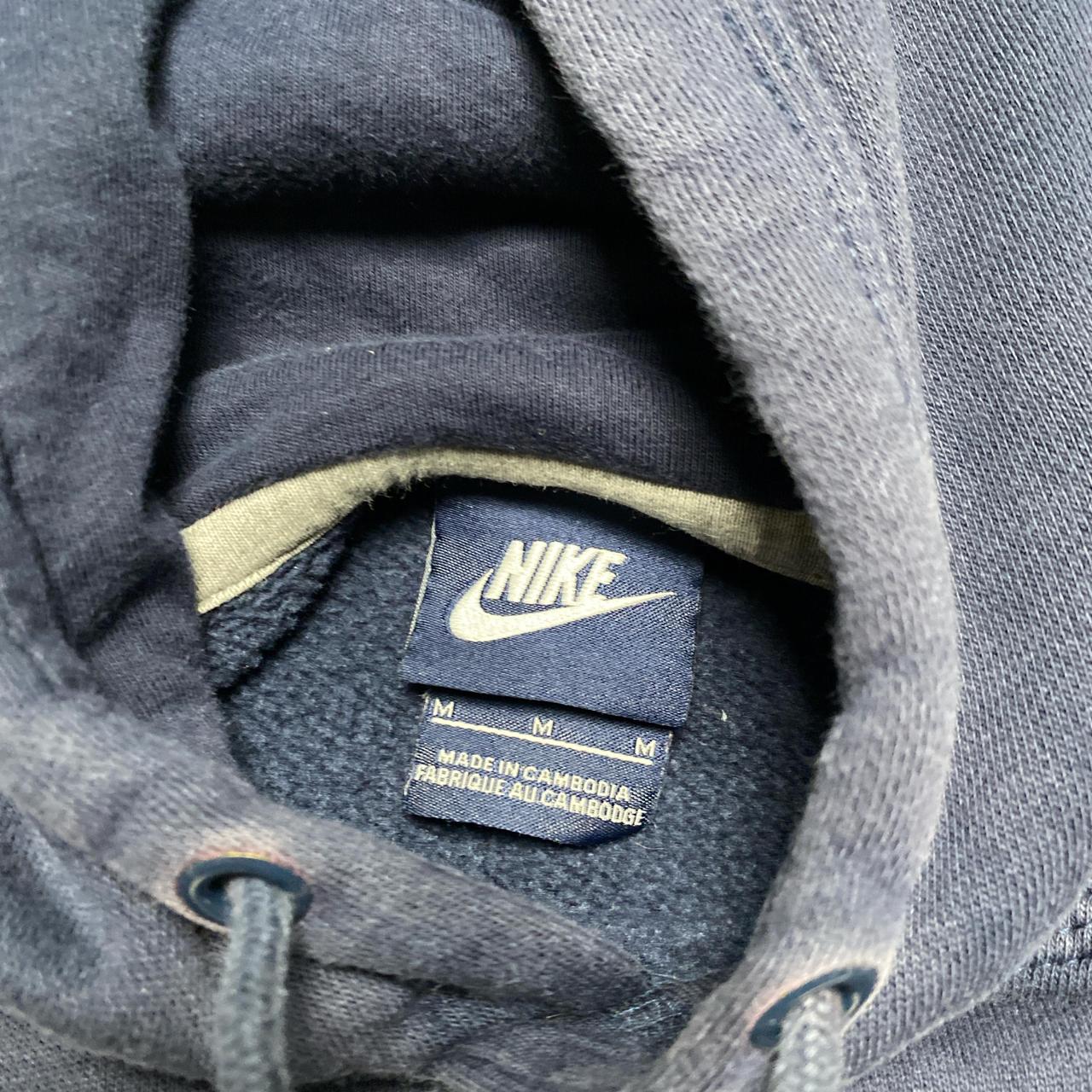 Nike Club Navy and White Hoodie (M)