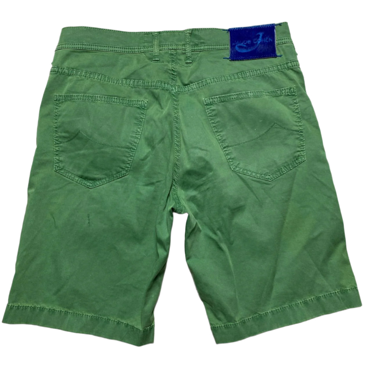 Jacob Cohen Green and Blue Jeans Shorts (W 33)