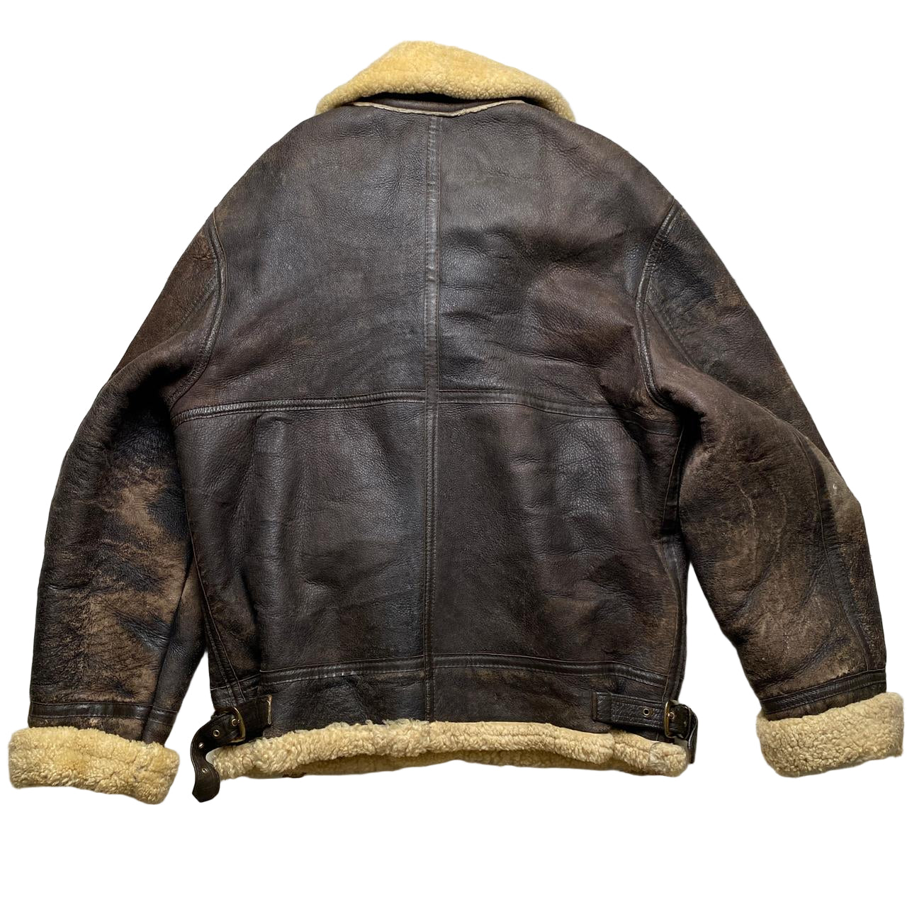 Vintage Sherling Sherpa Jacket Brown and Cream (XL)
