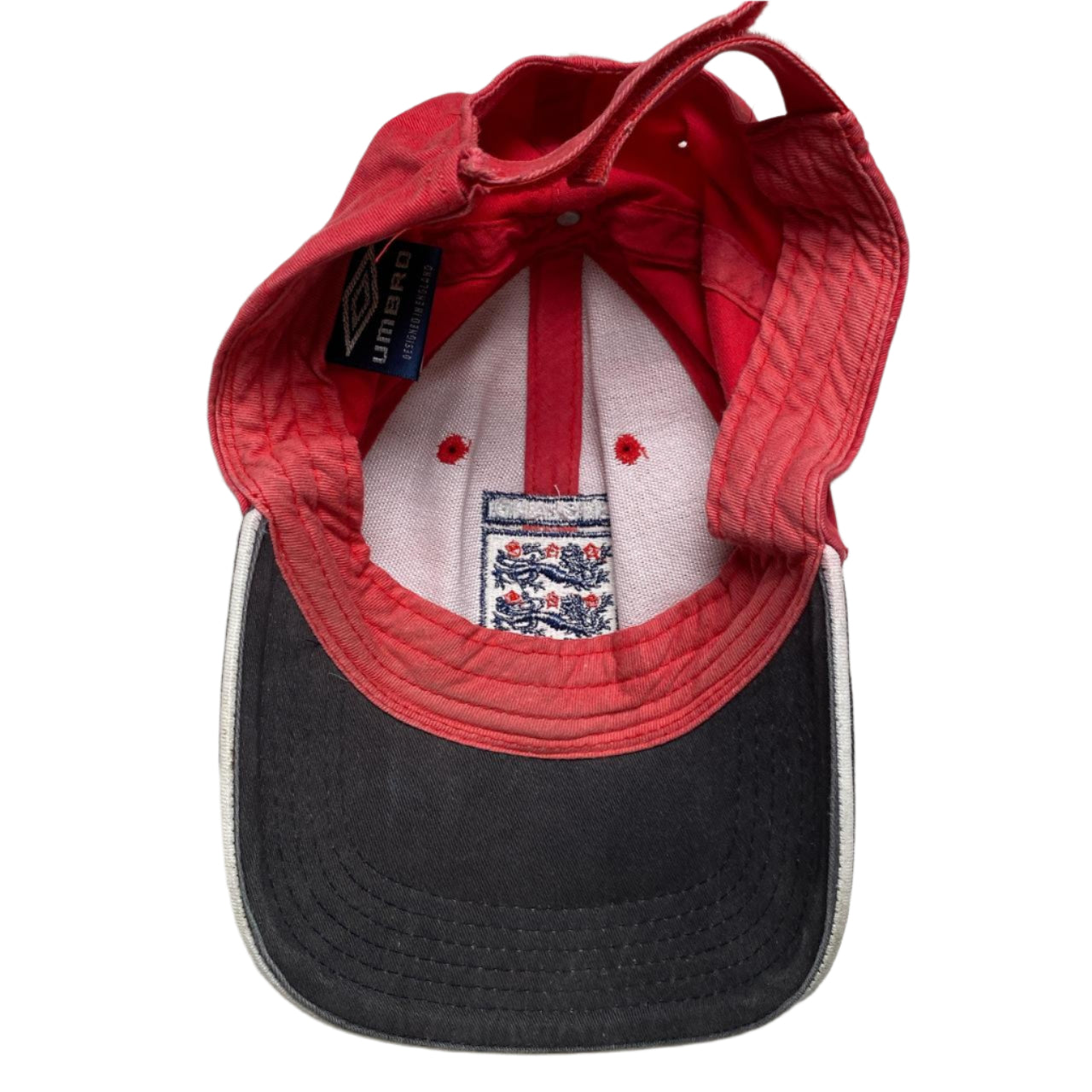 England Umbro Vintage Red and Black Cap