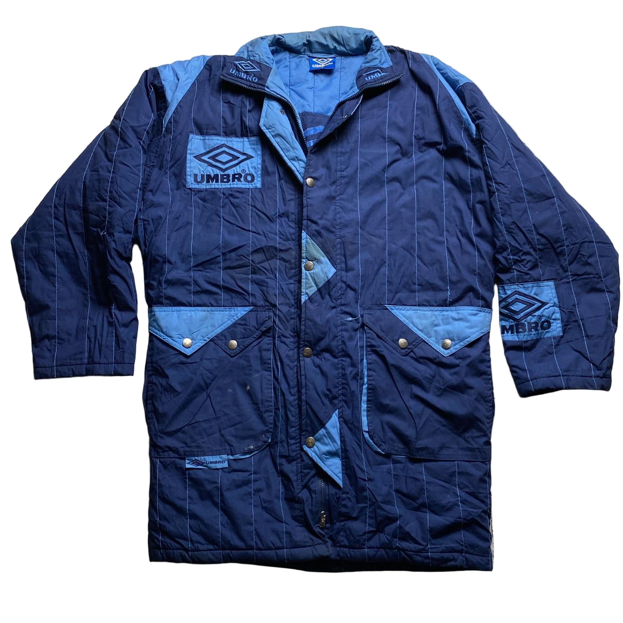 Umbro Vintage 90’s Long Football Jacket Blue (M)