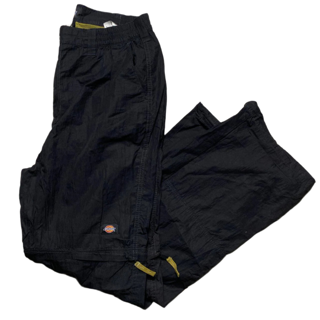 Dickies Black Cargo Windproof Shell Trackpant Baggy Bottoms and Shorts 2 in 1 (W 34)