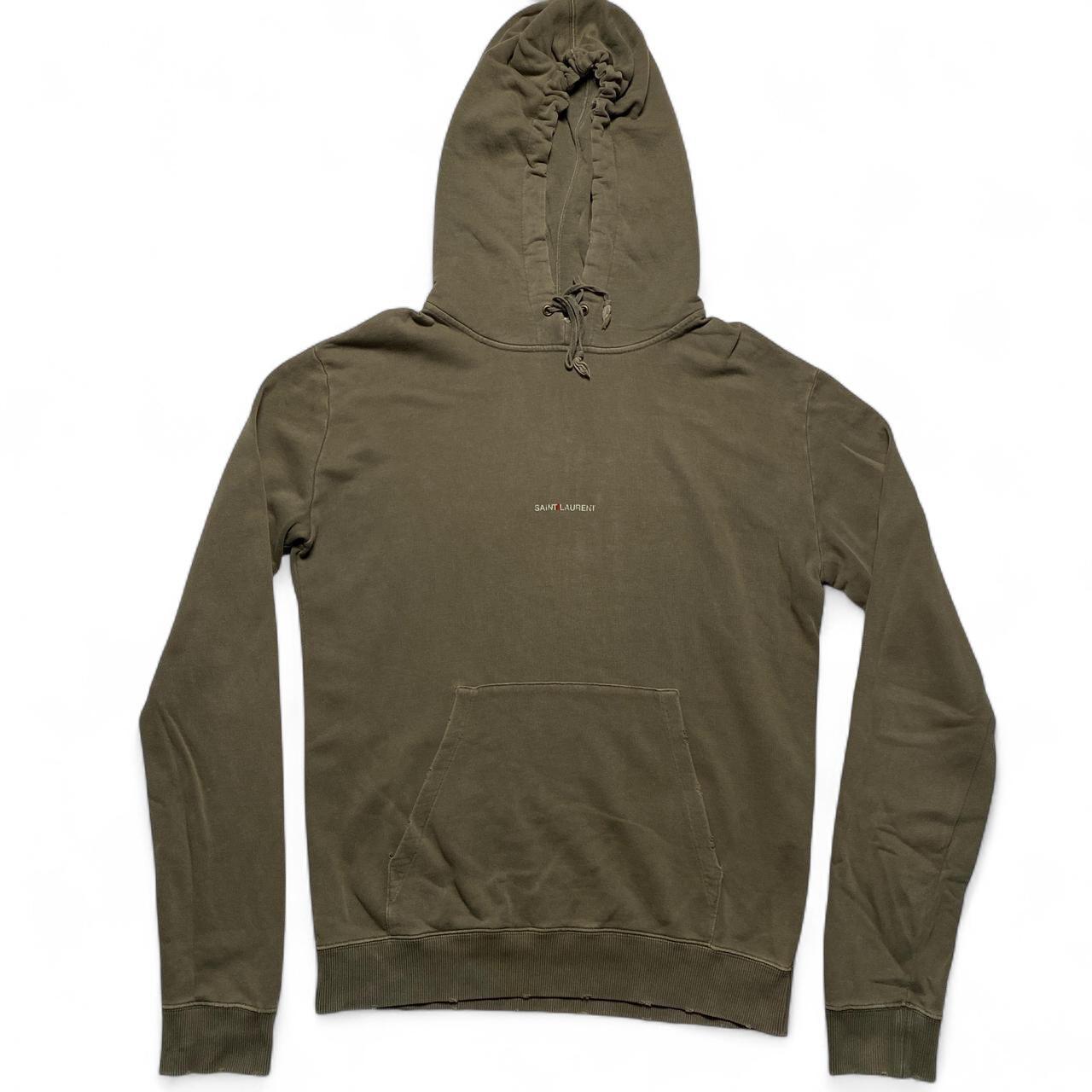 Saint Laurent Yves Saint Laurent Khaki Olive Green Hoodie (L)