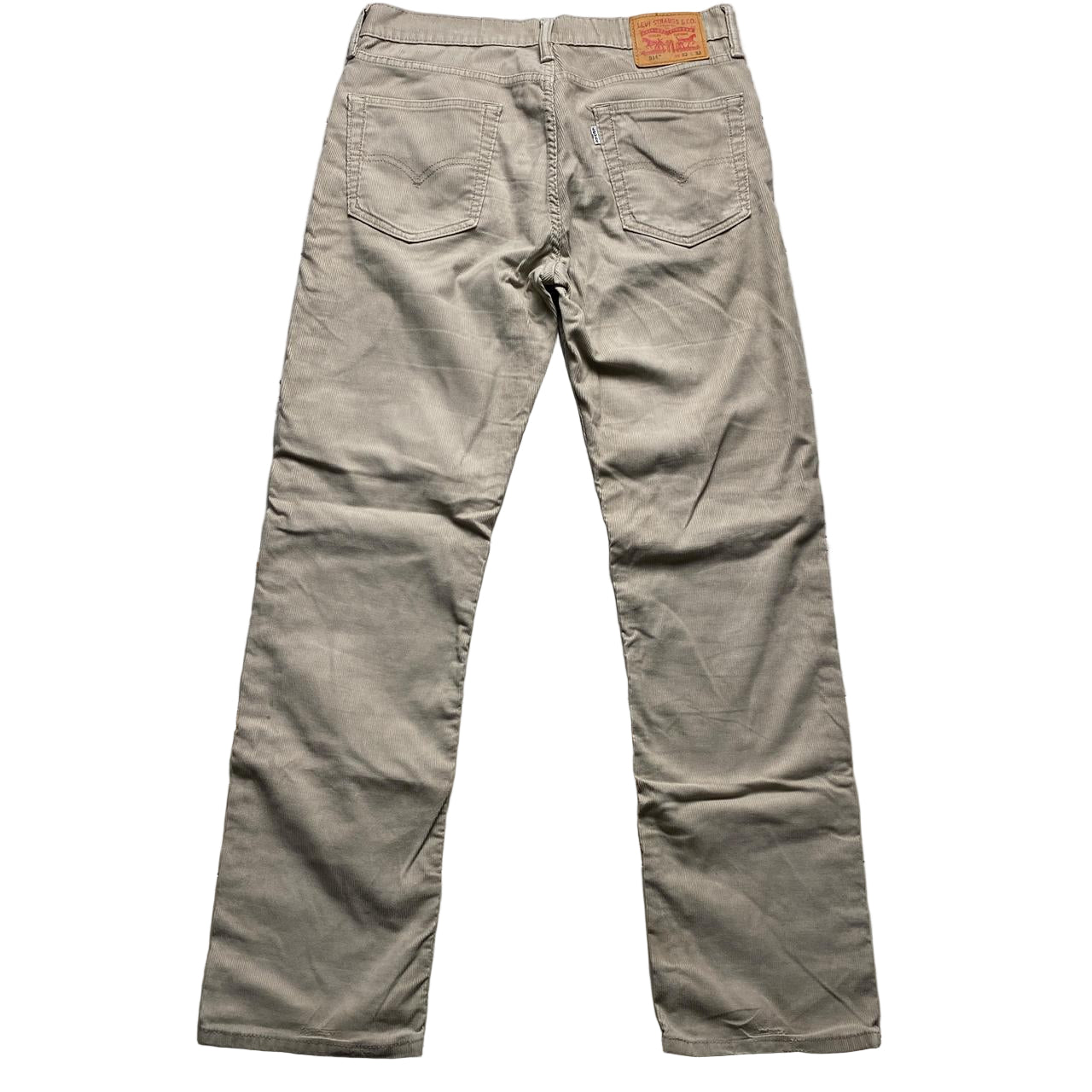 Levis 514 Khaki Beige Corduroy Jeans (32W)