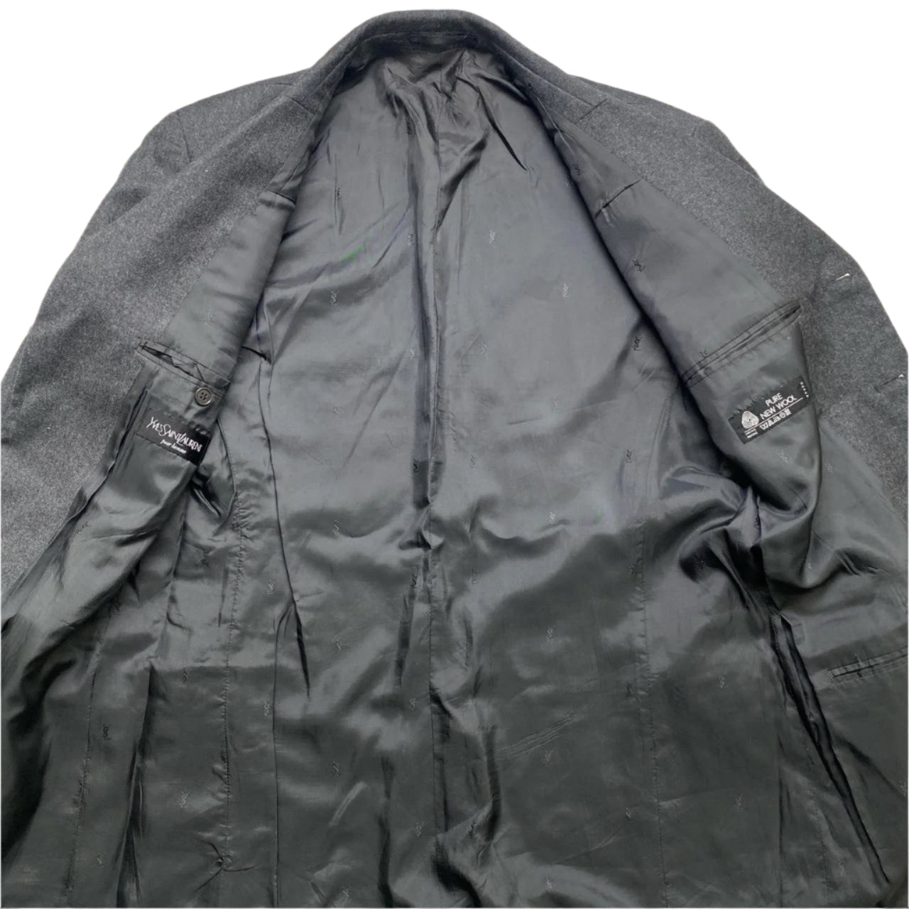 YSL Yves Saint Laurent Vintage Grey Wool Jacket (L)