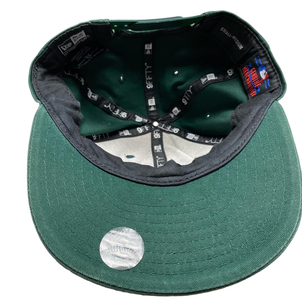 New Era Oakland Athletics Green and White Snapback Cap