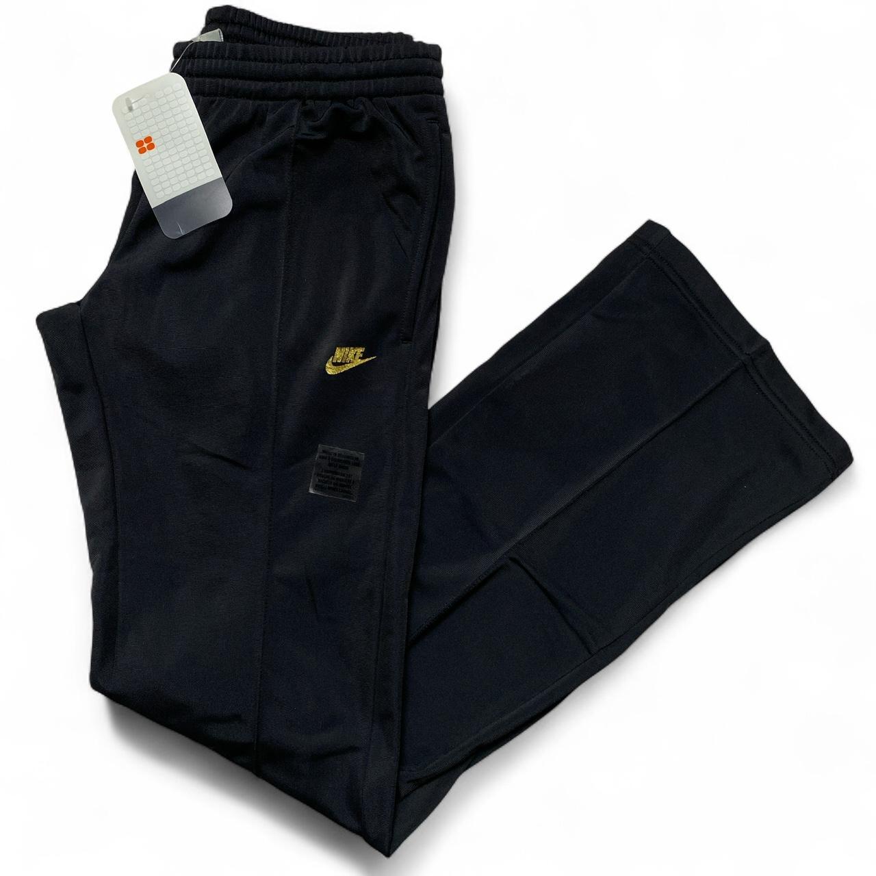 Nike Black and Gold Womens Trackpant Baggy Joggers (M)