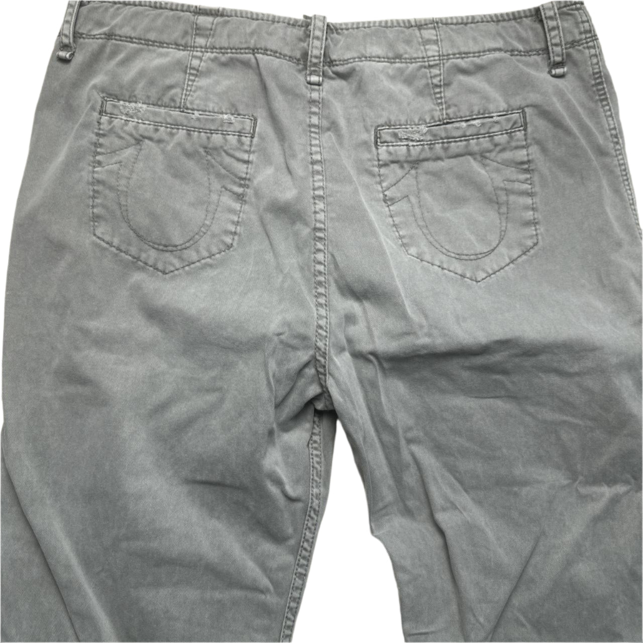 True Religion Grey Cargo Trousers (36W)