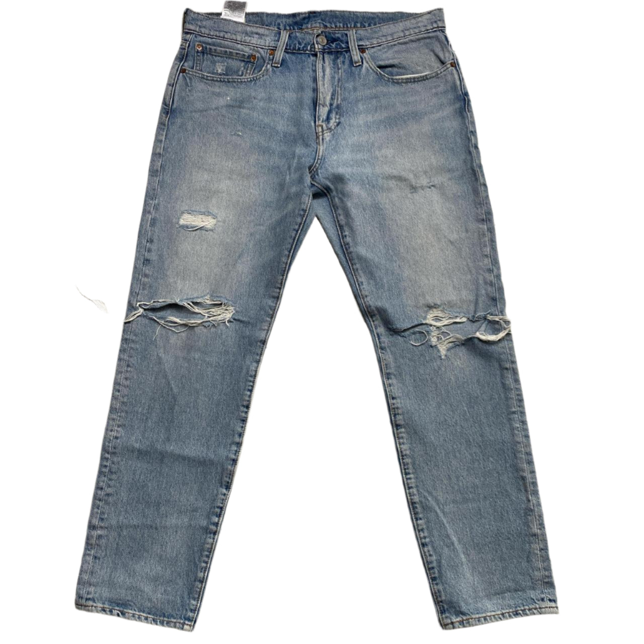 Levis Hi Ball Vintage Light Blue Distressed Jeans (34W)