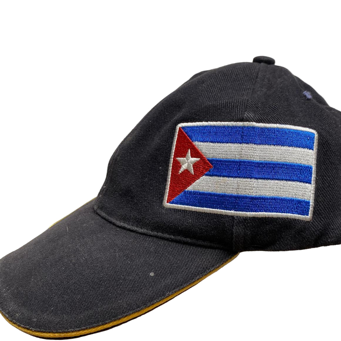 Cuba Batos Vintage Baseball Cap Black and Gold
