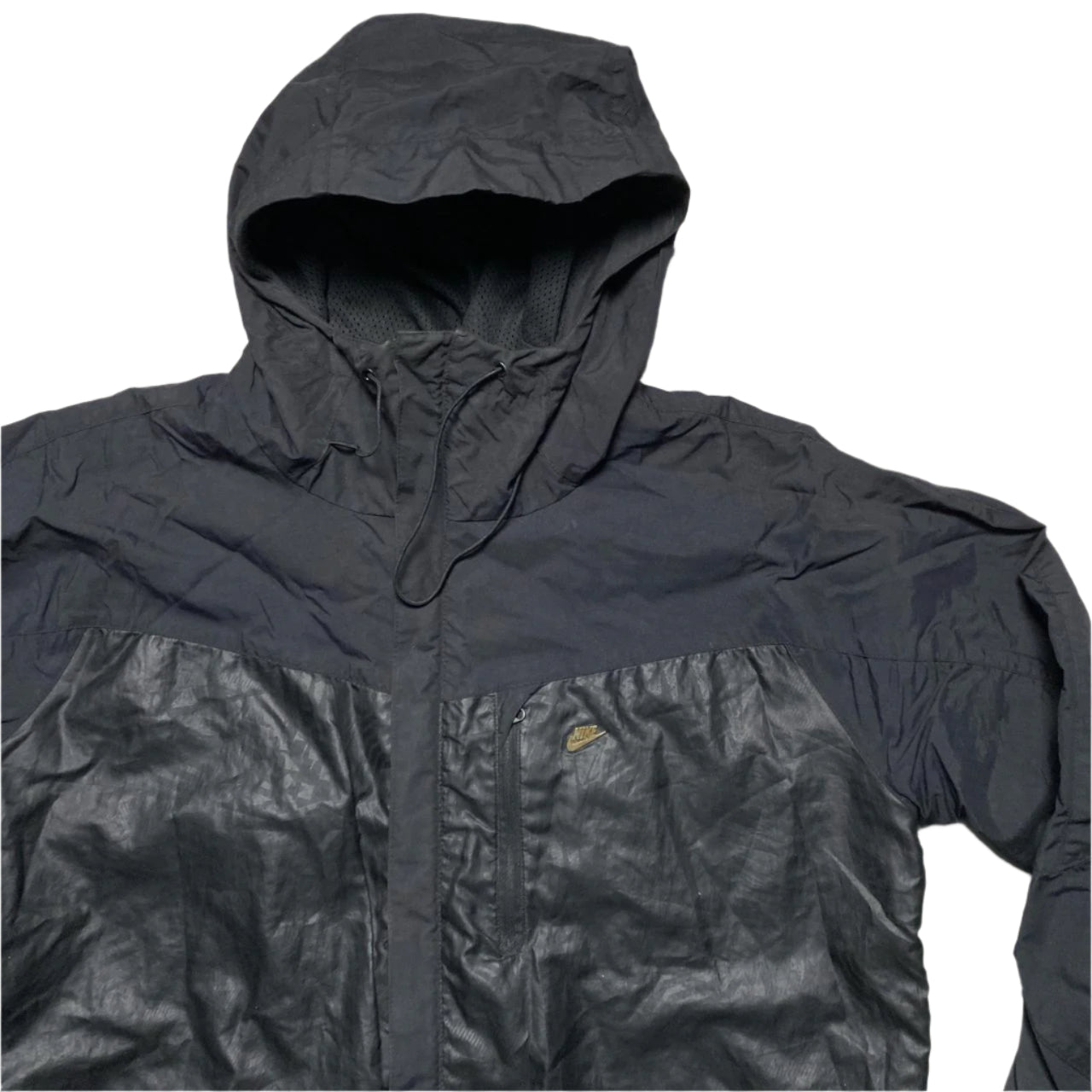 Nike Vintage Y2K Black and Gold Jacket (L)