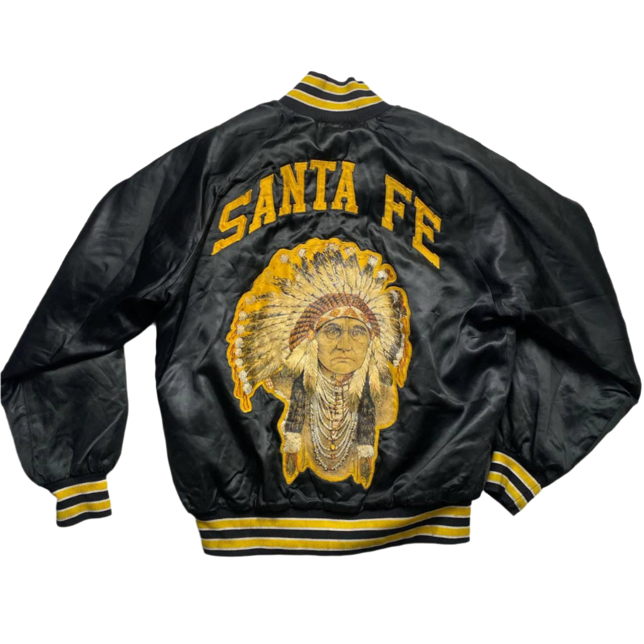 West Ark Santa Fe Red Indian Bomber Baseball Jacket (M)