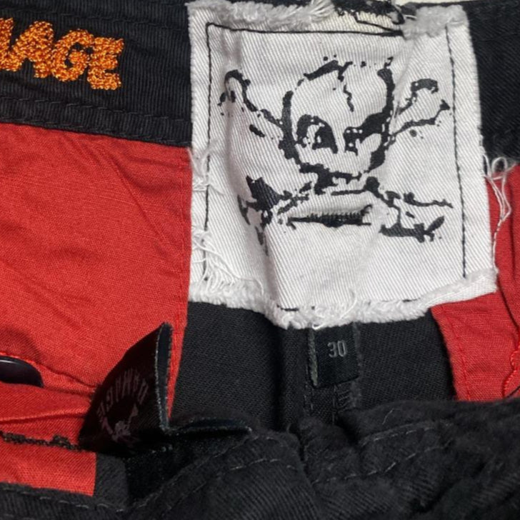 Criminal Damage Baggy Vintage y2k Cargo Combat Trousers (30W)