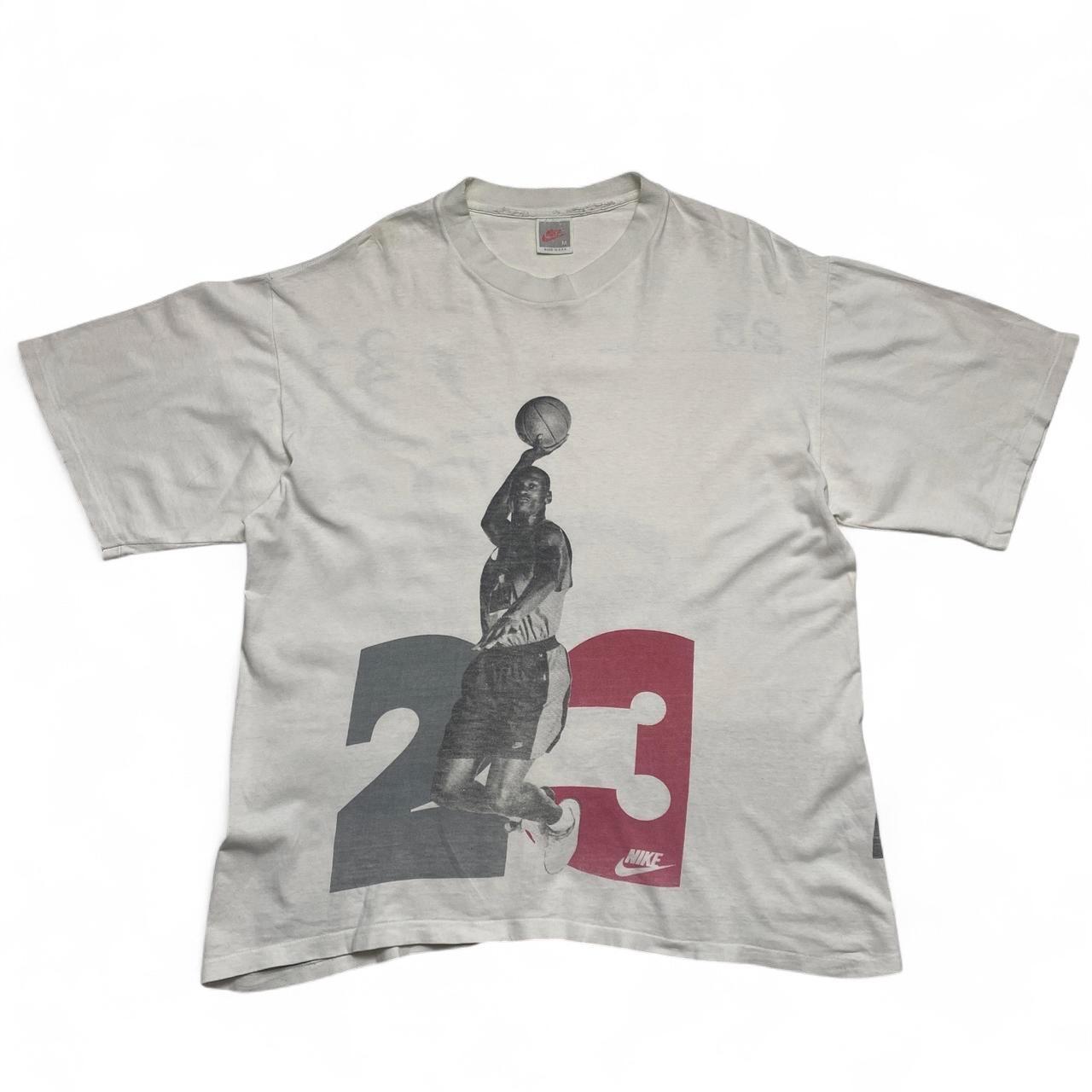 Nike Michael Jordan 23 Vintage 90’s White Black and Red T Shirt (M)