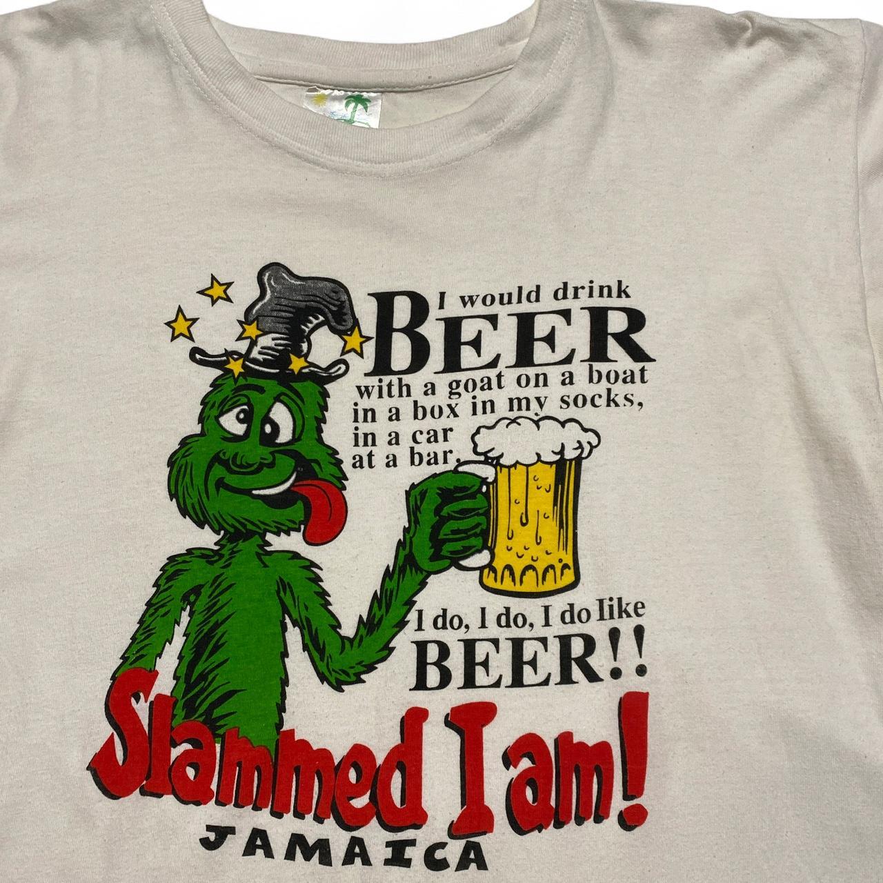 Jamaica Beer 90’s Vintage Graphic Slammed I Am T Shirt (2XL)