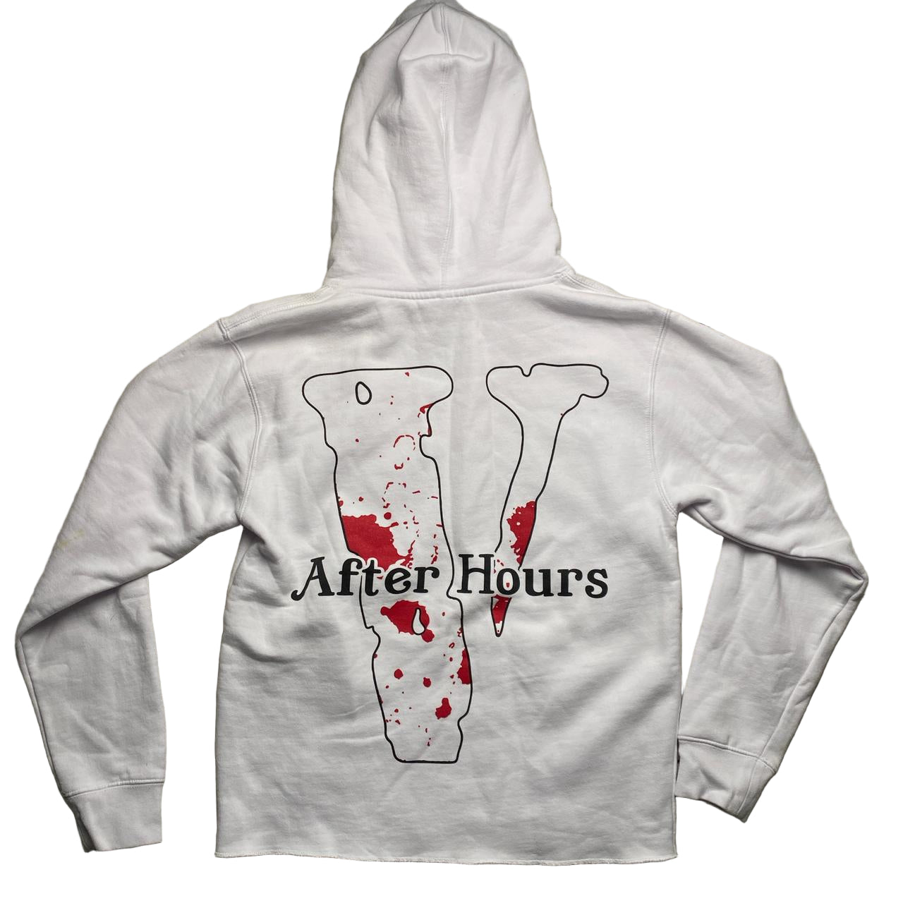 The Weeknd Vlone After Hours White Black and Red Hoodie (S)