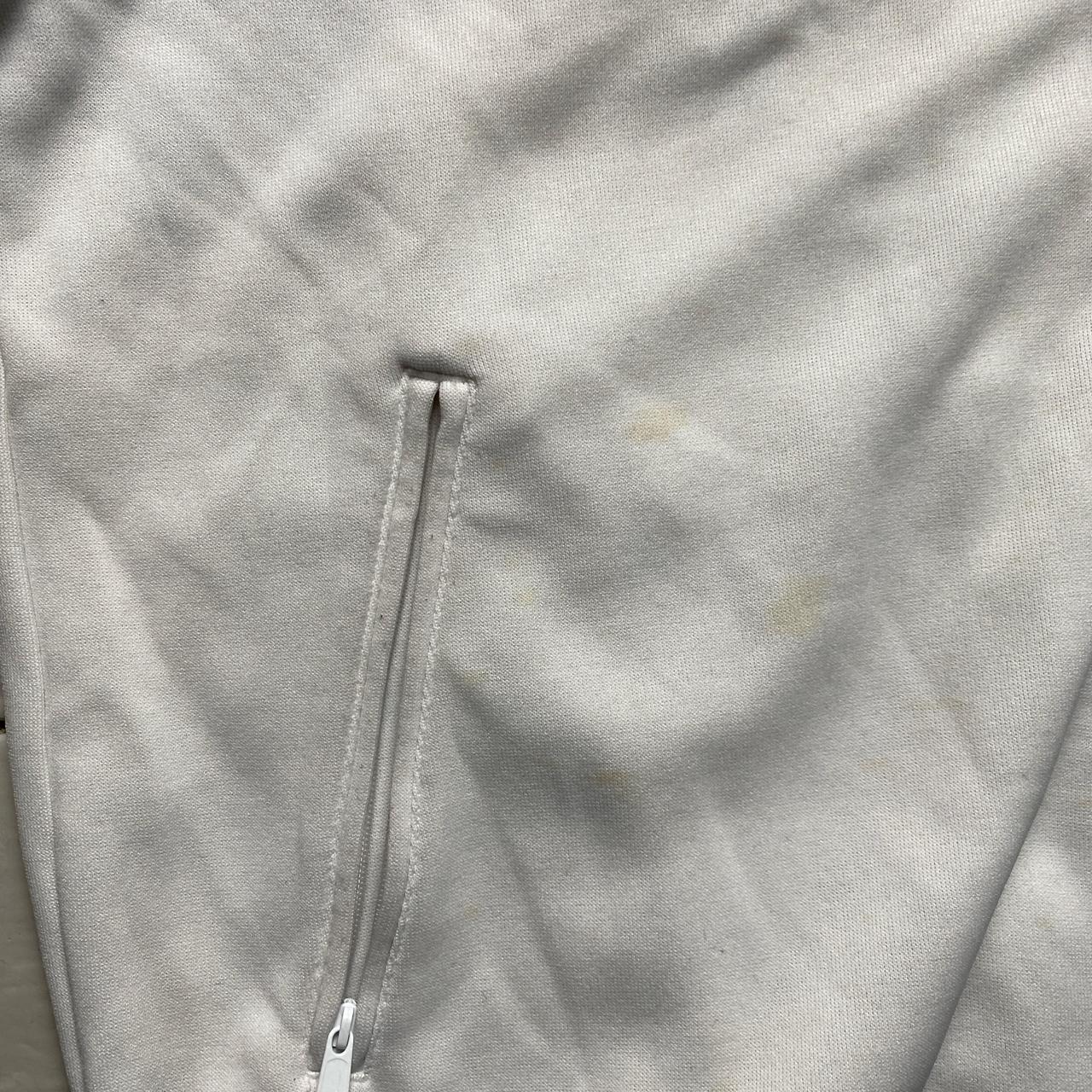 Adidas Originals White and Gold Hooded Tracksuit Jacket (M)