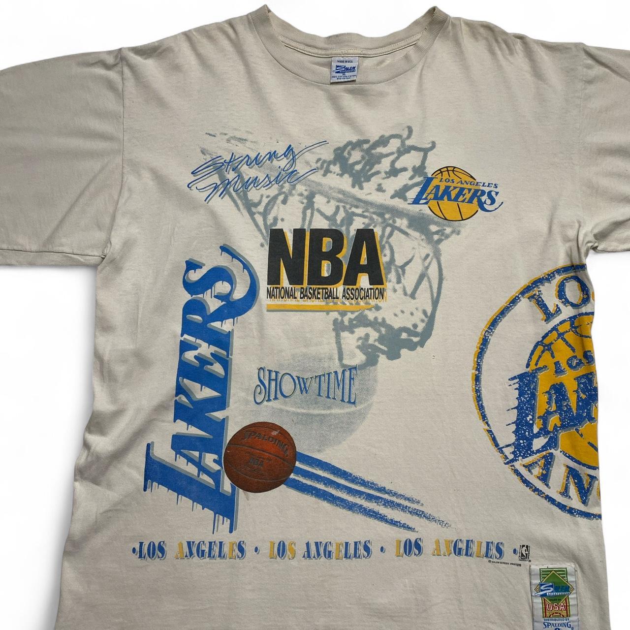 Salem Sportswear 90’s Single Stitch Los Angeles Lakers Showtime NBA Graphic T-Shirt