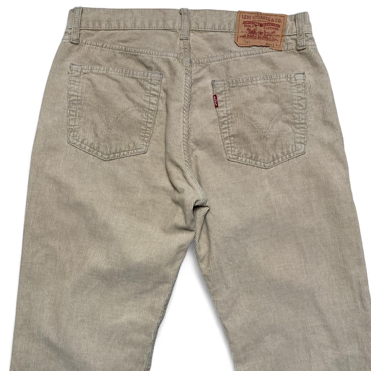 Levis 751 Corduroy Beige Khaki Jeans (32W)