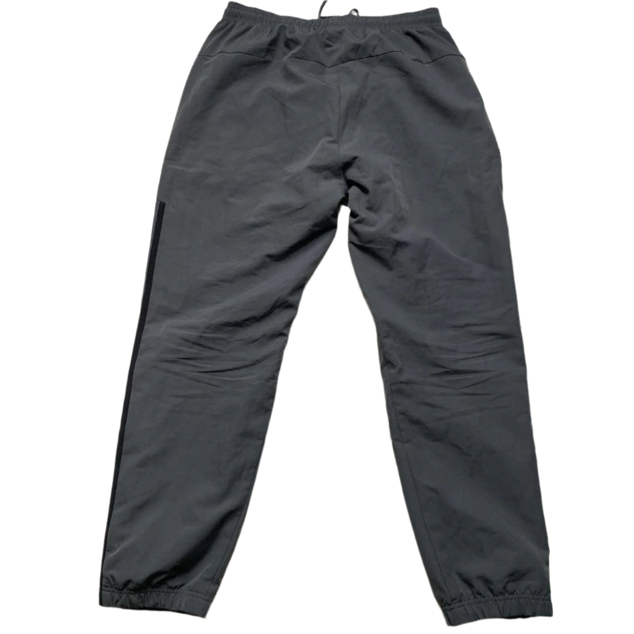 Adidas Grey and Black Shell Trackpant Bottoms (L)
