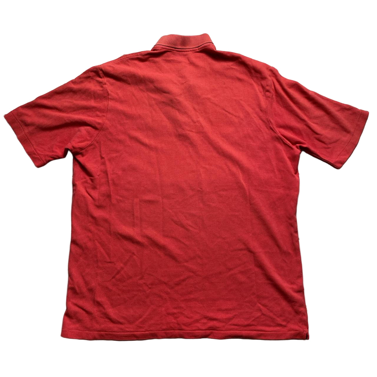 Burberrys Burberry Vintage Salmon Pink and Cream Polo Shirt (M)