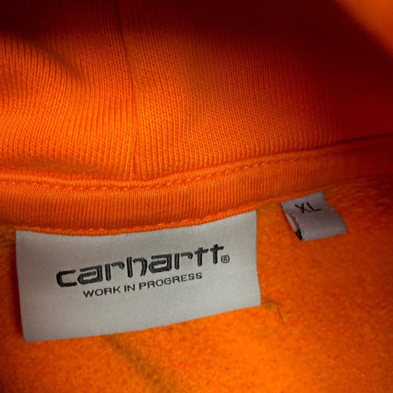 Carhartt Orange and Black Hoodie (XL)