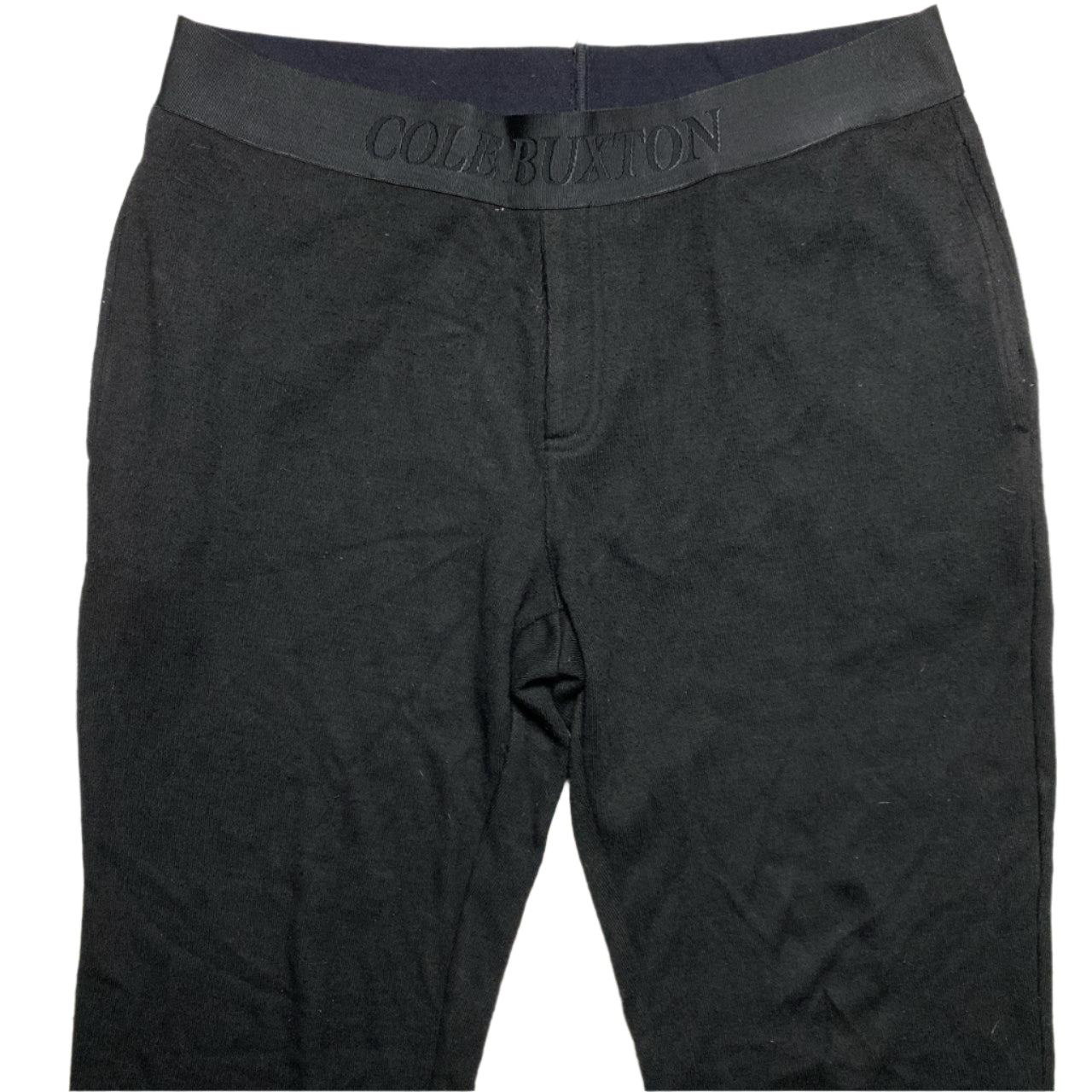 Cole Buxton Black Elasticated Waist Thermal Joggers (2XL)