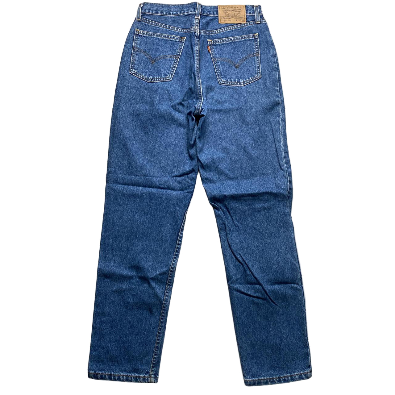 Levis 881 02 Vintage Orange Tab Blue Jeans (30W)