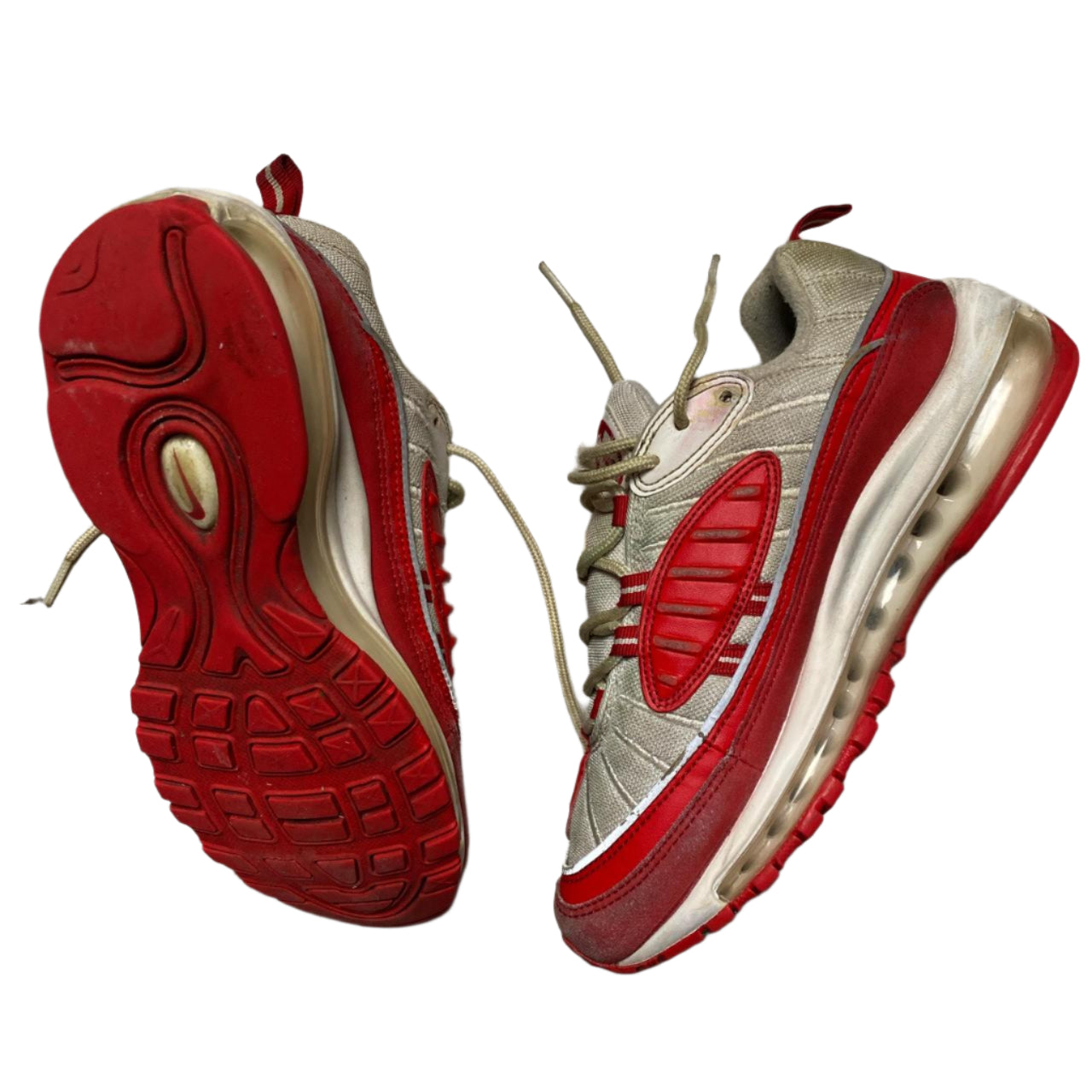 Nike Air Max 98 White and Red (UK 5.5)