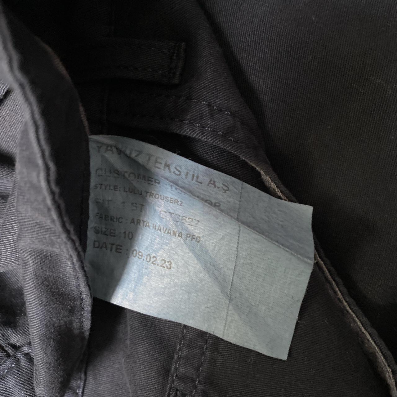 Wide Leg Womens Cargo Trousers Navy (30W)