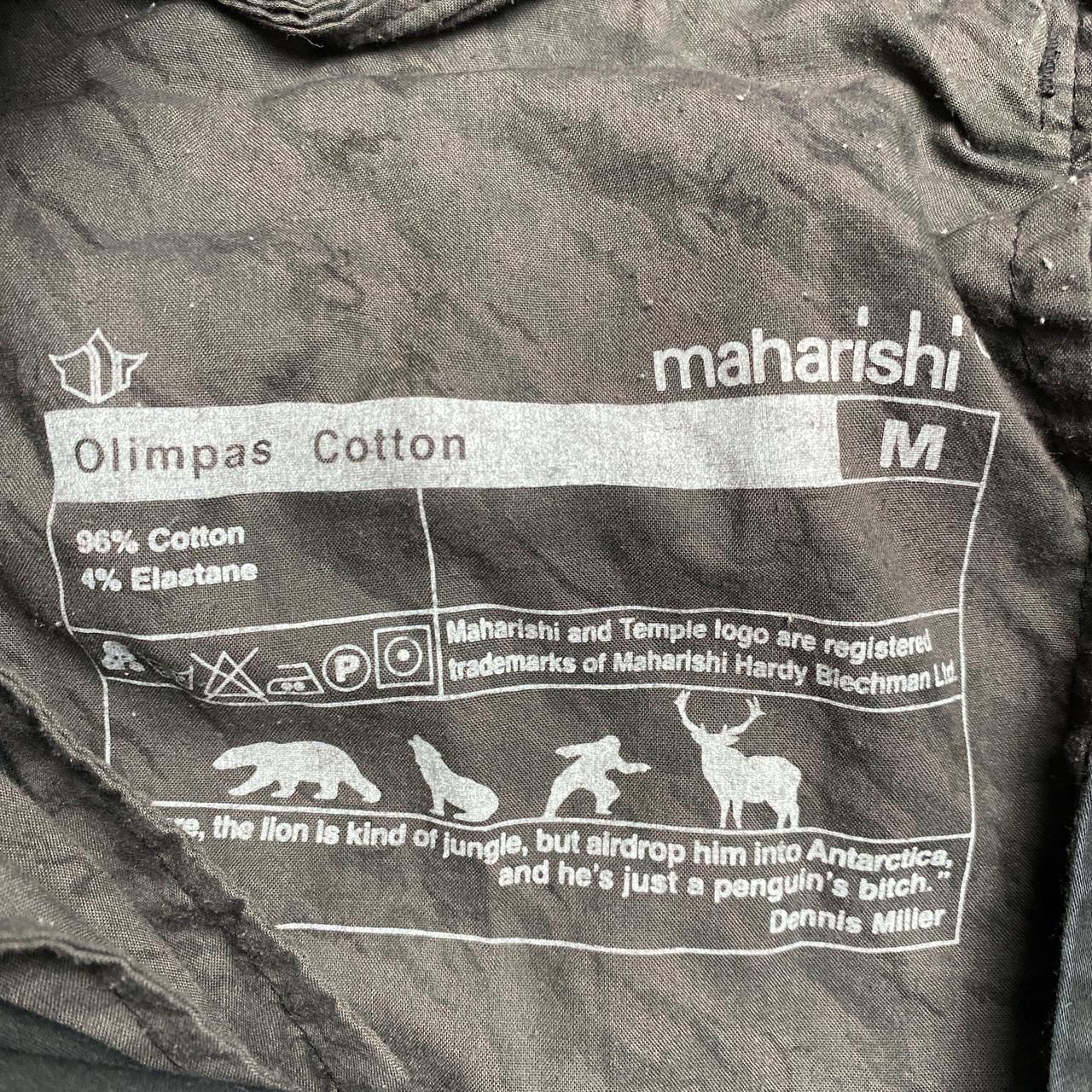 Maharishi Black Baggy Cargo Snopant Trousers (M)