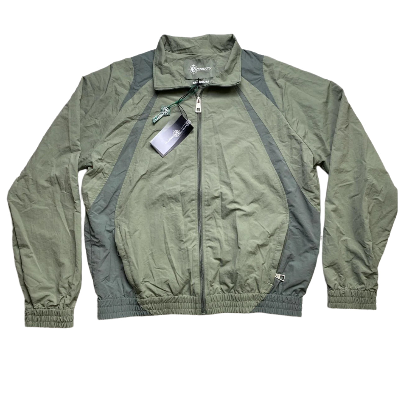 Vicinity Light Green Two Tone Shell Nylon Tracksuit (M)